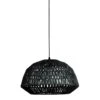 WOOOD Kace Hanglamp - Jute - Zwart - 26x45x45
