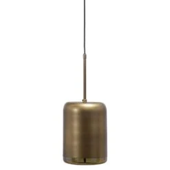 WOOOD Safa Hanglamp Verticaal - Metaal/Glas - Brass - 60x20x20