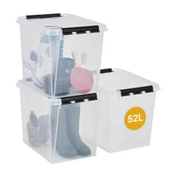 SmartStore Stevige Opbergbox 52L Set Van 3 - 50x39x41cm
