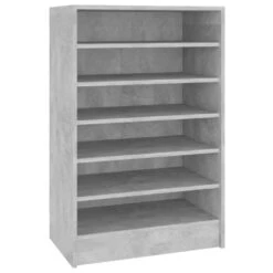 VidaXL - Schoenenkast - Grijs - Bewerkt Hout - 60 X 35 X 92 Cm