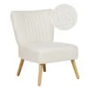 VAASA - Fauteuil - Wit - Polyester