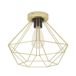 EGLO Tarbes Plafondlamp - E27 - Ø 32,5 Cm - Goud