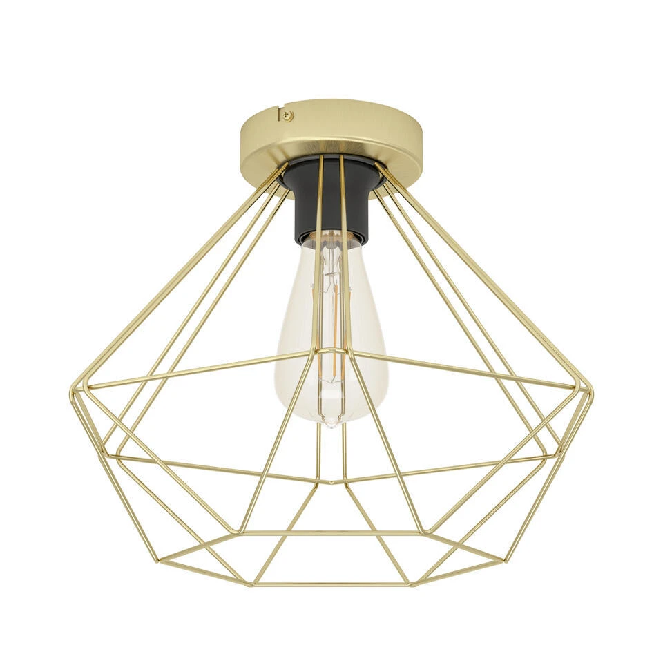 EGLO Tarbes Plafondlamp - E27 - Ø 32,5 Cm - Goud 1 EGLO Tarbes Plafondlamp - E27 - Ø 32,5 Cm - Goud