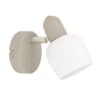 EGLO Corato Spot - E14 - 15.5 Cm - Wit/Beige - Glas