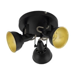 EGLO Thornton Opbouwspot - E14 - 21 Cm - Zwart/Goud