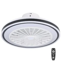 EGLO Bilinga Plafondlamp Met Ventilator - AC LED-CCT - Wit/Zwart