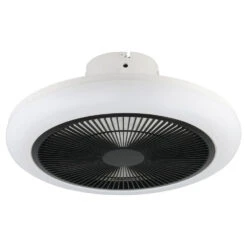EGLO Kostena Plafondlamp Met Ventilator - LED-CCT - Wit, Zwart