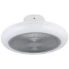EGLO Kostrena Plafondlamp Met Ventilator - LED-CCT - Wit/Grijs