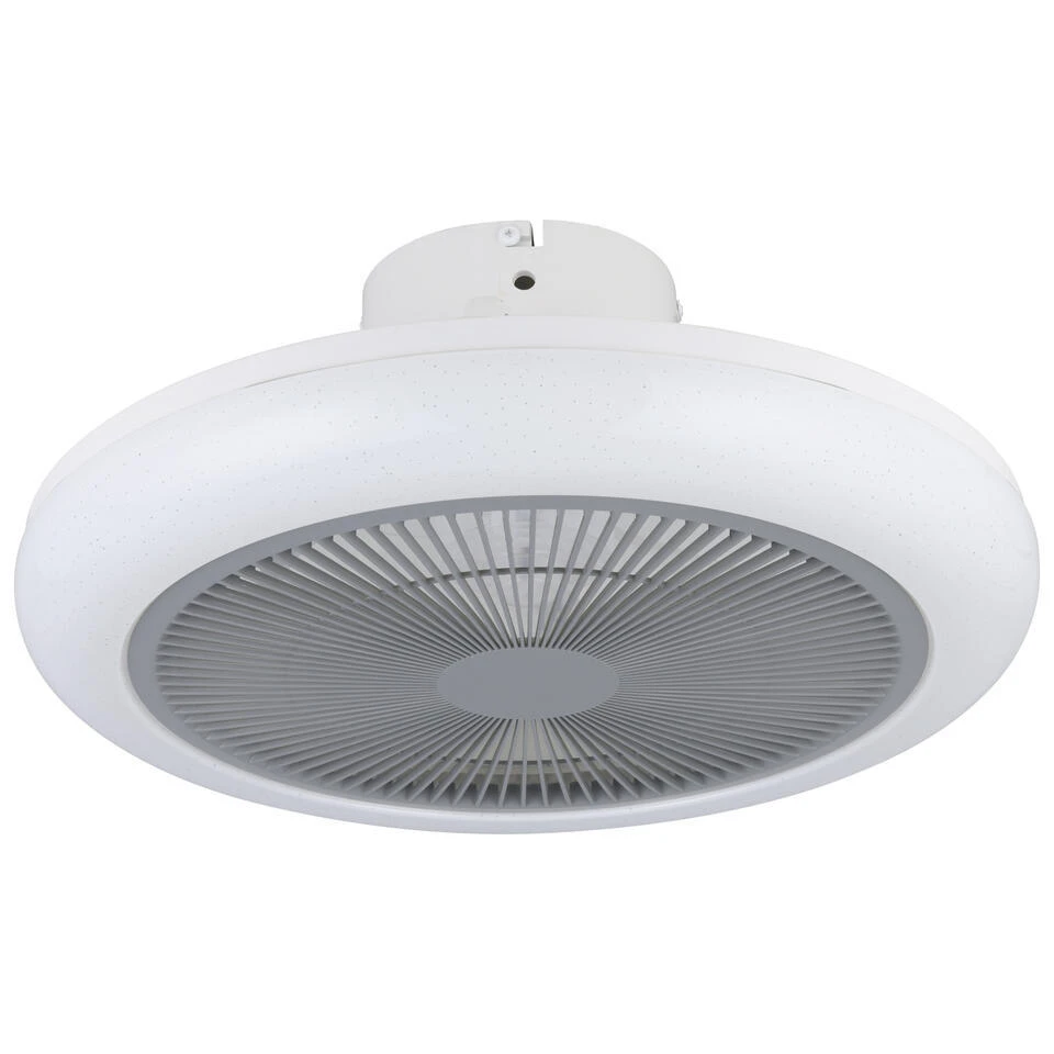 EGLO Kostrena Plafondlamp Met Ventilator - LED-CCT - Wit/Grijs 1 EGLO Kostrena Plafondlamp Met Ventilator - LED-CCT - Wit/Grijs