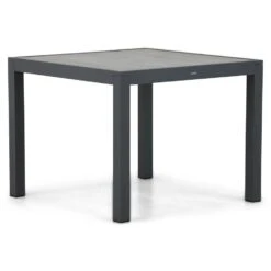 Dining Tuintafel Vierkant 95 X 95 Cm Aluminium Grijs Residence