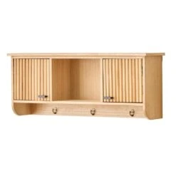 Wandkapstok Van Hout Met 2 Deuren