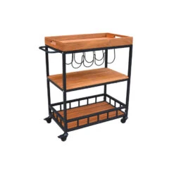 Merkloos Sens-Line - Butler Trolley - 67x40x84cm - Acaciahout