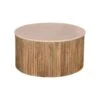 Salontafel Marmer Naturel Mangohout - 70x70x35cm - Davi