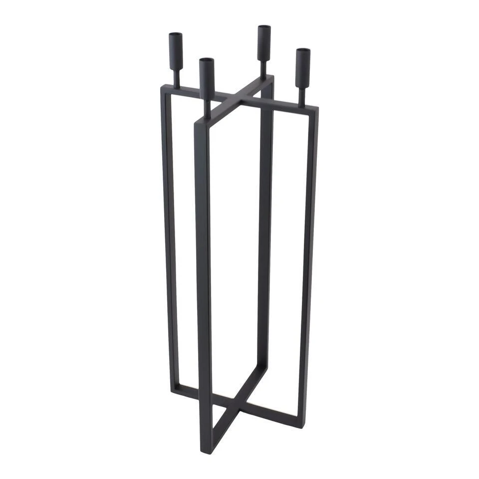 LOFT42 Vloerkandelaar Birk 4 Kaarsen - Zwart Metaal 1 LOFT42 Vloerkandelaar Birk 4 Kaarsen - Zwart Metaal