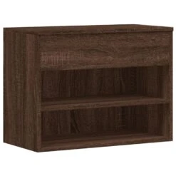 VidaXL - Schoenenbank - Bruin - Bewerkt Hout - 60 X 30 X 45 Cm