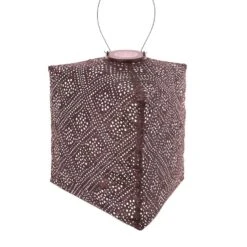 LUMIZ Solar Lampion Topaze Triangle - 28 Cm - Plum