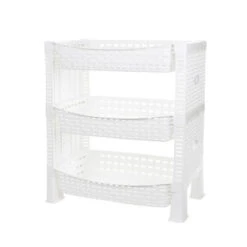 CM Keuken Opbergrek - 3-laags - Wit - Kunststof - 47 X 41 X30cm