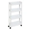 5Five Keuken/badkamer Trolley 4 Laags - 37 X 15 X 79 Cm - Wit