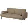 Slaapbank 3-Zits - Taupe Stof - Zithoogte 47cm - 209x91x85cm - Jason