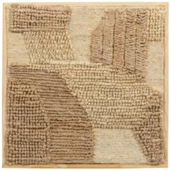 WOOOD Speck Wanddeco - Jute/Katoen - Multiekleur - 1x60x60