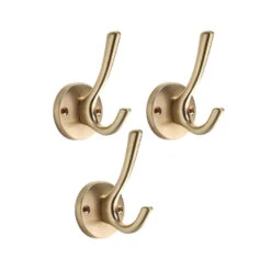 XIVADA Kapstokhaak Zena - Inclusief Schroefset - Goud - Set Van 3