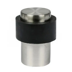 Benson Deurstopper - Zilverkleurig - Schroef Montage - H4 X D3 Cm