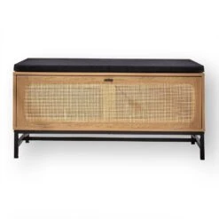 CALICOSY - Schoenenbank JAYA - Licht Hout - 47x100x38 Cm