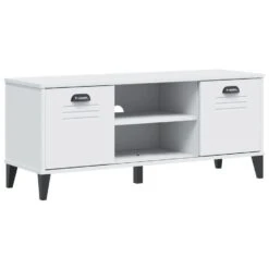 VidaXL - Schoenenbank - Wit - Bewerkt Hout - 106 X 35 X 45 Cm