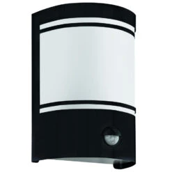 EGLO Cerno 2 Wandlamp - E27 - RVS/Glas - Zwart/Wit