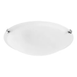 EGLO Salome Plafonnière - E27 - Glas - Wit/Chroom