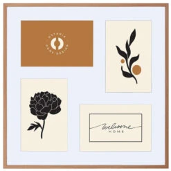 Merkloos Ostaria Collage Fotolijst Natural - Voor 4x Foto Van 10 X 15 Cm