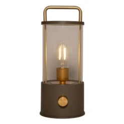 Anna Collection Camping Tafellamp - Taupe - Binnen En Buiten