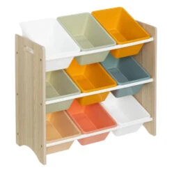 Atmosphera Opbergrek 3-laags Met Bakken - Hout - 60 X 30 X 66 Cm