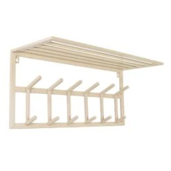 LOFT42 Kapstok Jaimy - Beige – Metaal – 6 Dubbele Haken - 80x35x30