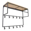 LOFT42 Jip Kapstok - 12 Haken - Metaal - Zwart - 100x80x33