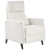 SELVIK - Relaxfauteuil - Gebroken Wit - Stof