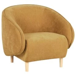 UMEA - Fauteuil - Mosterdgeel - Polyester
