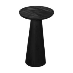 Lewis & Loft Bijzettafel Laci - FSC® - ø30 Cm - Gezandstraald Zwart