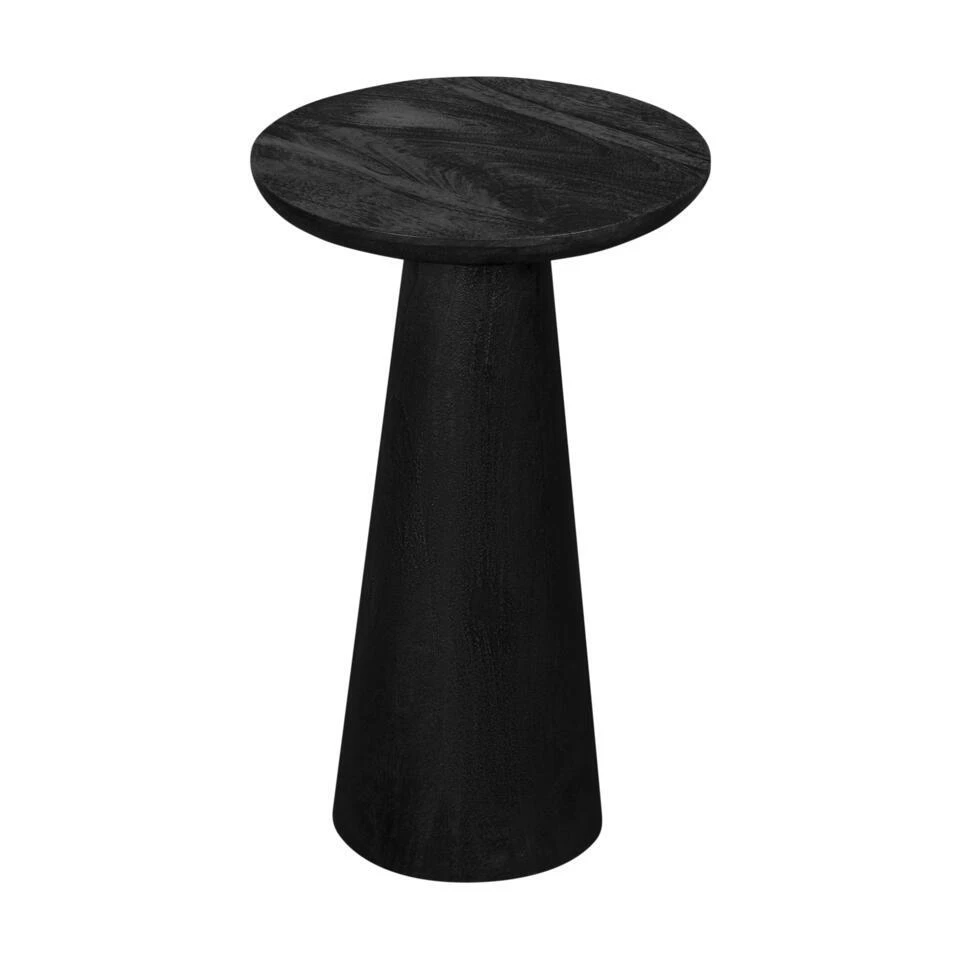 Lewis & Loft Bijzettafel Laci - FSC® - ø30 Cm - Gezandstraald Zwart 1 Lewis & Loft Bijzettafel Laci - FSC® - ø30 Cm - Gezandstraald Zwart