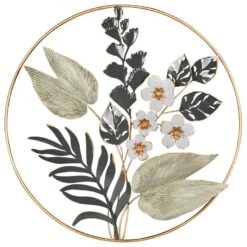 DUBRIUM - Wanddecoratie - Goud/Groen - Metaal