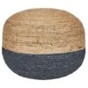 DUKI - Poef - Marineblauw - 50 Cm - Jute