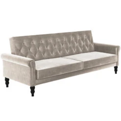 Tyne - 3-zits Slaapbank In Taupe Fluwell