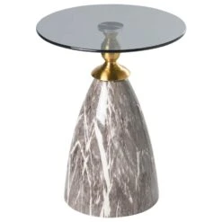 CADY - Bijzettafel - Zwart - Metaal