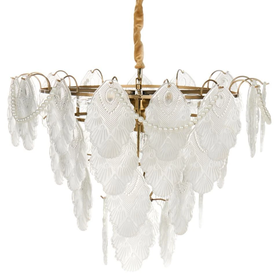 ACARIGUA - Kroonluchter - Messing/Transparant - Glas 1 ACARIGUA - Kroonluchter - Messing/Transparant - Glas