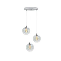 EGLO Ariscani 2 Hanglamp - E27 - Ø 42,5cm-gekleurd Glas - Chroom