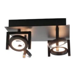 EGLO Trastanello Opbouwspot - LED - 4 Lichts - Zwart