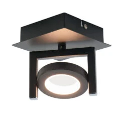 EGLO Trastanello Opbouwspot - LED - 1 Lichts - Zwart