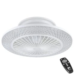 EGLO Manzanilla Plafondventilator Met Lamp - Ø 55 Cm - Kristal Effect