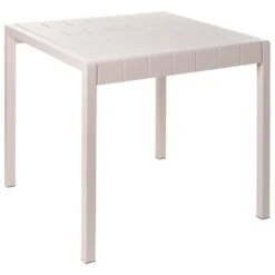 BARTICA - Tuintafel - Beige - 81 X 84 Cm - Synthetisch Materiaal