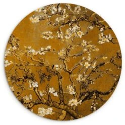 MuchoWow Wand Decoratie 120x120cm Amandelbloesem Kunst Van